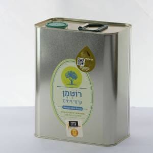 פח שמן זית 2 ליטר כתית מעולה, זן ברנע